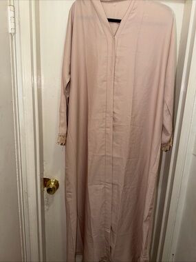Long Sleeve Maxi Dress in Blush Pink
